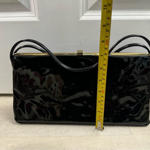 Vintage ladies evening purse bag handbag fake leather Theodor California - Picture 9 of 9